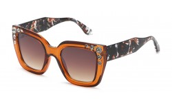 Rhinestone  Cateye Frame Sunglasses rs2067