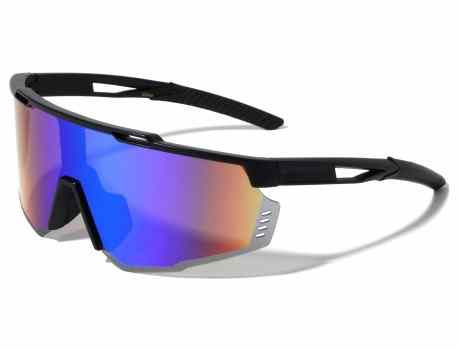 Semi Rimless Shield Sports Sunglasses bp0218-cm