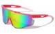 Semi Rimless Shield Sports Sunglasses bp0218-cm