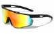 Semi Rimless Shield Sports Sunglasses bp0218-cm