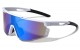 Semi Rimless Shield Sports Sunglasses bp0218-cm