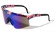 American Flag One Piece Shield Sunglasses bp0208-flag