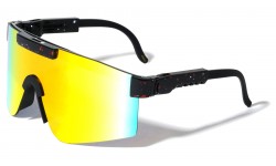 Color Mirror Shield Sunglasses bp0208-flag