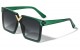 Oversized Flat Top Semi Rimless Shades p6667