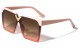 Oversized Flat Top Semi Rimless Shades p6667