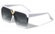 Oversized Flat Top Semi Rimless Shades p6667