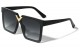 Oversized Flat Top Semi Rimless Shades p6667