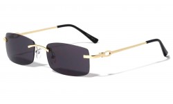 Rimless Rectangle Sunglasses m4021