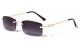 Rimless Rectangle Sunglasses m4021