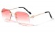 Rimless Geometric Color Lens Shades m4022-co