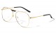 Bridgeless Top Bar Accent Aviators av-1718