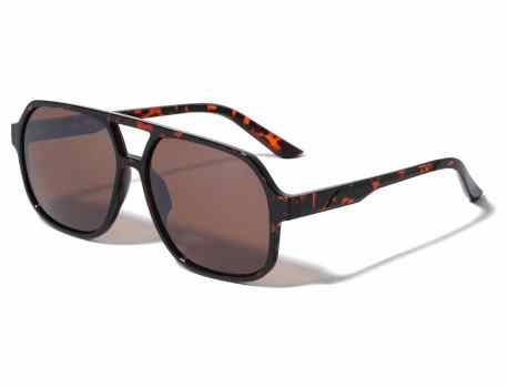 Temple Accent Flat Top Square Aviators av-5466