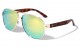 Color Mirror Lens Aviators kn-m3935-cm