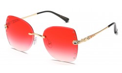 Rhinestone Rimless Frame Shades rs2068