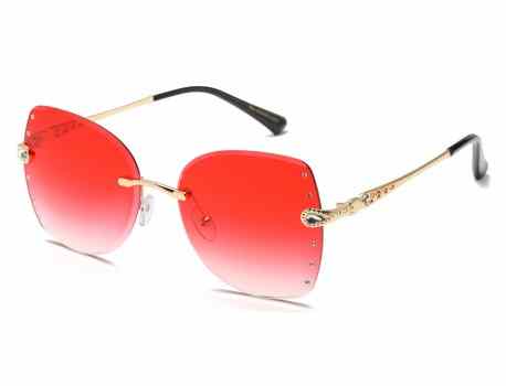 Rhinestone Rimless Frame Shades rs2068