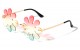 Oceanic Color Rimless Flower Shape m10919