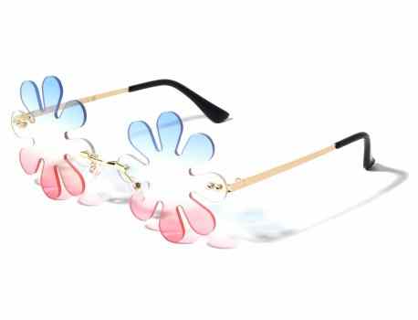 Oceanic Color Rimless Flower Shape m10919