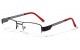 KHAN Semi-Rimless Clear Lens clr-1224-kn