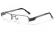 KHAN Semi-Rimless Clear Lens clr-1224-kn