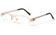 KHAN Semi-Rimless Clear Lens clr-1224-kn