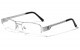 KHAN Semi-Rimless Clear Lens clr-1224-kn