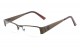 KHAN Semi-Rimless Clear Rectangle clr-1214-kn