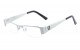 KHAN Semi-Rimless Clear Rectangle clr-1214-kn