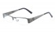 KHAN Semi-Rimless Clear Rectangle clr-1214-kn