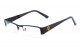 KHAN Semi-Rimless Clear Rectangle clr-1214-kn