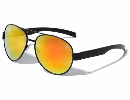 KHAN Aviators Thin Top Bar Color Mirror 8kn-2001-cm