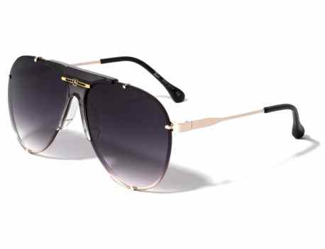 KHAN Rimless Rounded Aviator 8kn-2017