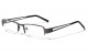 Khan Clear Semi Rimless Rectangle clr-1217-kn