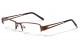 Khan Clear Semi Rimless Rectangle clr-1217-kn