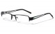 Khan Clear Semi Rimless Rectangle clr-1217-kn