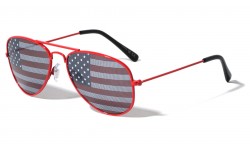 Kids American Flag Aviators Sunglasses k6941-flag