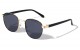 Engraved Hinge Retro Round Sunglasses m10940