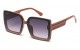 Rhinestone Square Frame Sunglasses rs2079