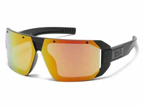 Locs Black Sports Wrap Sunglasses loc91202-mbrv  