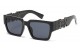 Locs Black Square Sunglasses loc91203-bk