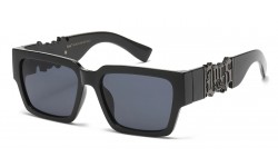 Locs Black Square Sunglasses loc91203-bk