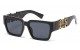 Locs Black Square Sunglasses loc91203-bk