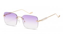 Giselle Metallic Rimless Sunglasses gsl28268