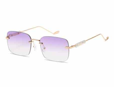 Giselle Metallic Rimless Sunglasses gsl28268