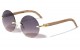 Khan Round Rimless Super Dark kn-m4015-sd