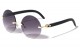 Khan Round Rimless Super Dark kn-m4015-sd