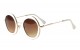 Fashion Metallic Round Sunglasses m10087