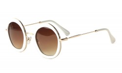 Fashion Metallic Round Sunglasses m10087