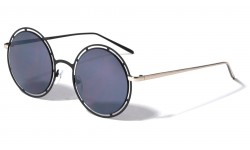 Cutout Frame Round Sunglasses m10210