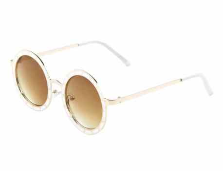 Patterned Frame Round Sunglasses m10234