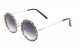 Patterned Frame Round Sunglasses m10234